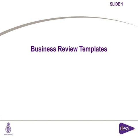 Business review templates