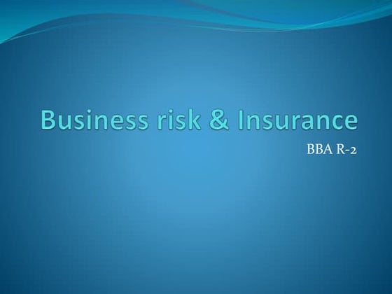 Risk Management | PPT
