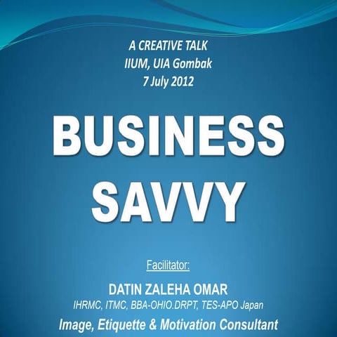 Business savvy Datin Zaleha