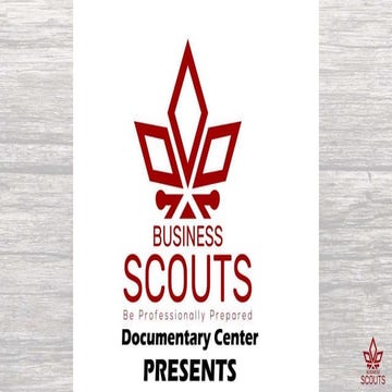 WELCOME TO BUSINESS SCOUTS | PDF