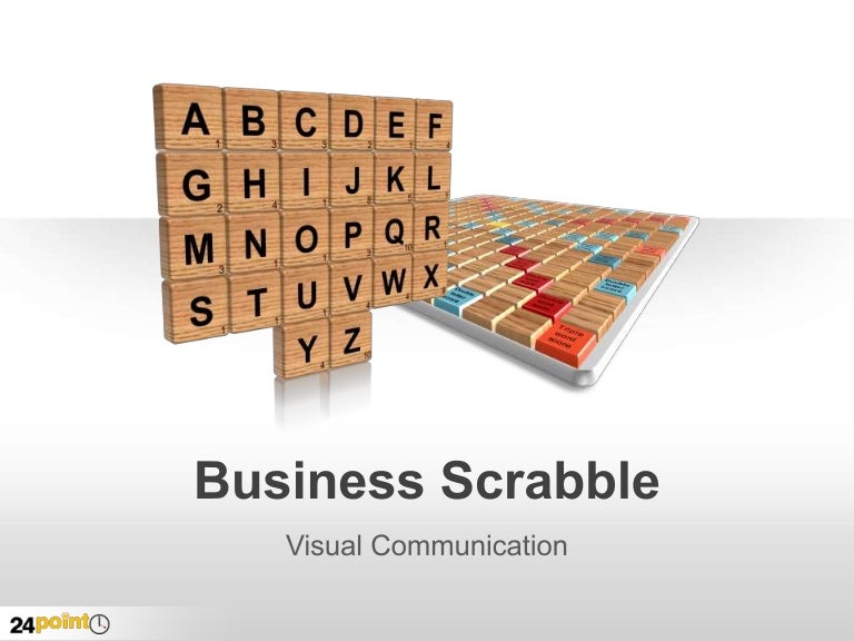 Business Scrabble Editable PowerPoint Slides