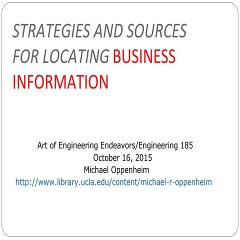 Business searching for engineering 185 fri am power point october 16 2015