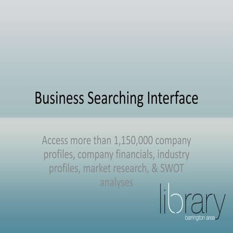 Business Searching Interface