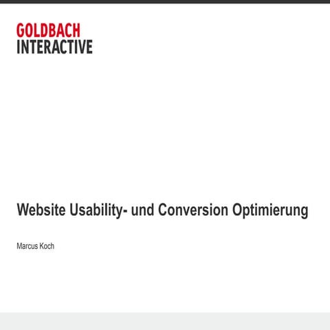 Business seminar – conversion rate optimierung