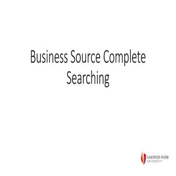 Business Source Complete