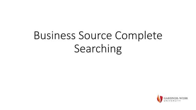 Business Source Complete