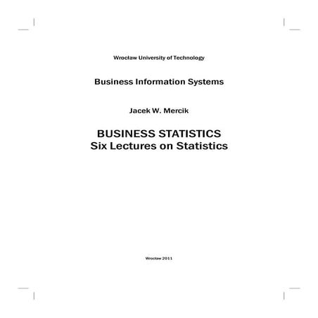 !Business statistics tekst