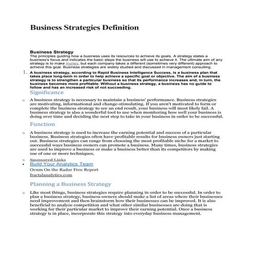 Business strategies of itc