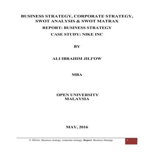 Business strategy, corporate strategy, swot analysis &amp; swot matrax