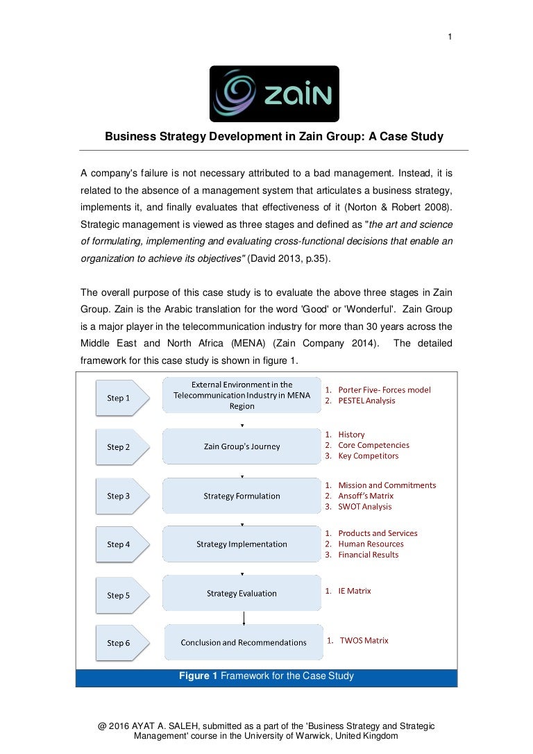 Examining Organizational Development and Business Strategy Case