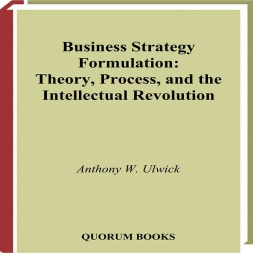 Business strategy formulation