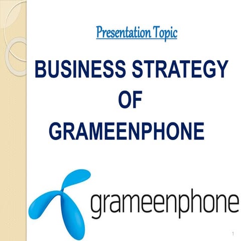 Business strategy of GrameenPhone 