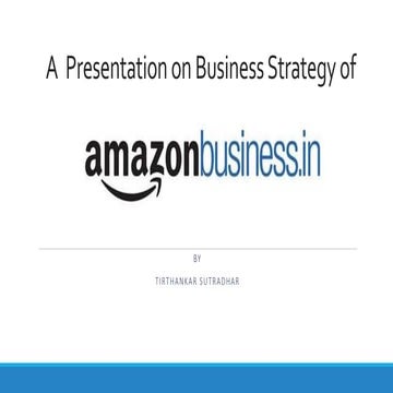Business strategy of amazon
