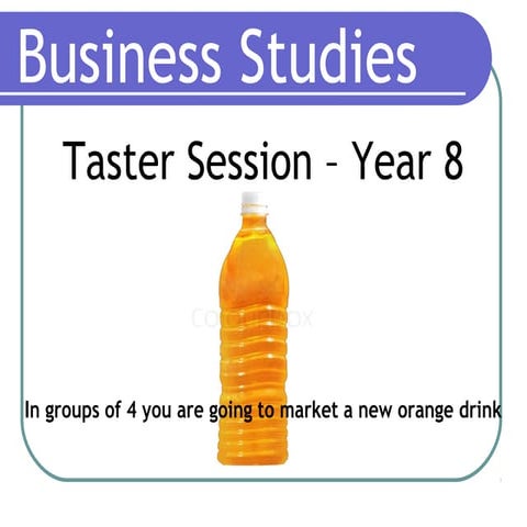 Business studies tastersession