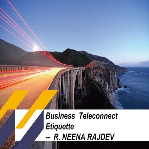 Business Tele- Communication Ettiquettes