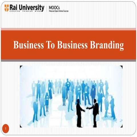 Business to Business Branding - Introduction to Branding