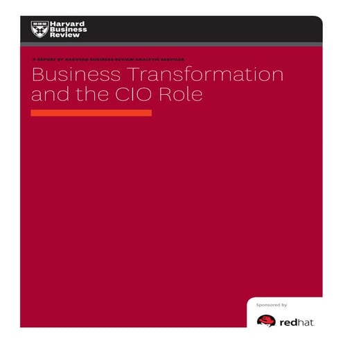 Business transformation and the CIO role