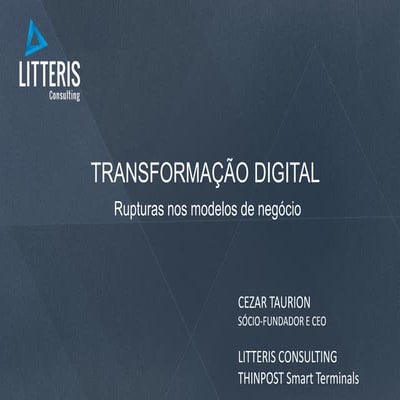 Business Transformation Summit - palestra Transformação Digital  