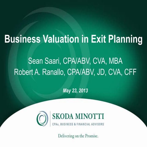 Business Valuation in Exit Planning  