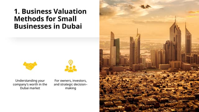 Business Valuation Methods for Small Businesses in Dubai