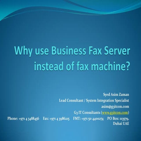 Businessware technologies   hylafax fax server
