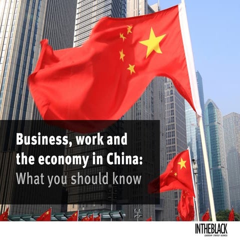 China: On work & the economy 
