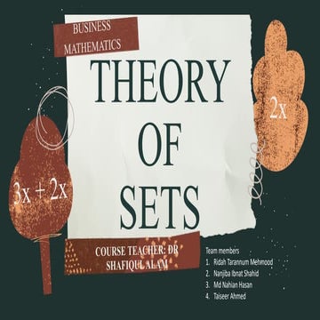 Brief Concept on Set Theory | PPT