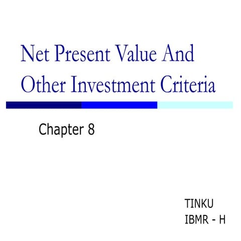 Business Finance Chapter 8