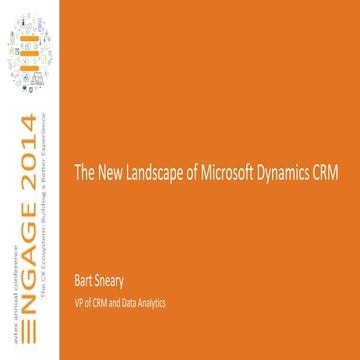 The New Landscape of Microsoft Dynamics CRM
