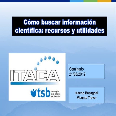 Cómo buscar información científica en Internet