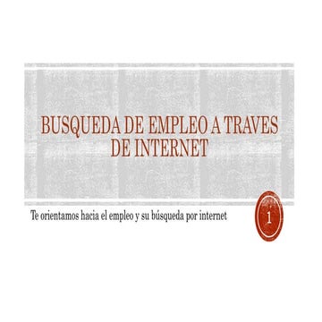 Busqueda de empelo online