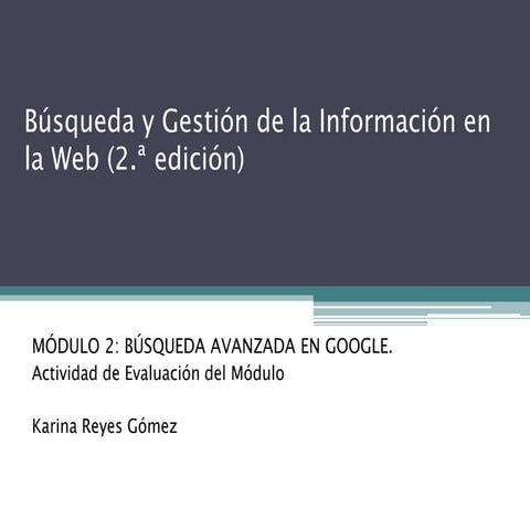 Busqueda de informacion google m2