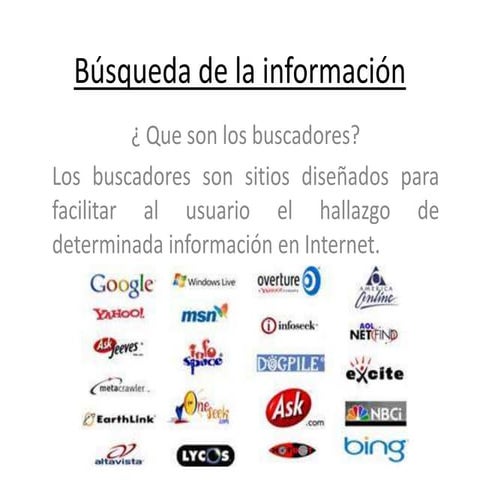 Busqueda de la informacion