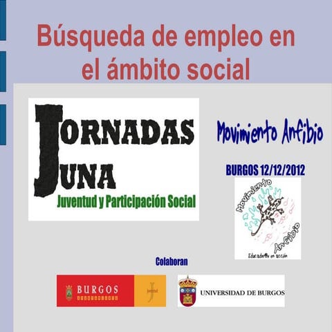 Busqueda empleo en el ámbito social