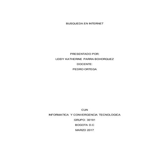 Busqueda en internet