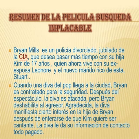 Busqueda implacable | PPTX