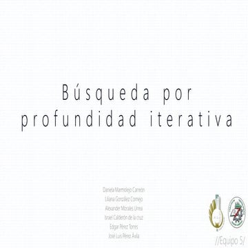 Busqueda por profundidad iterativa