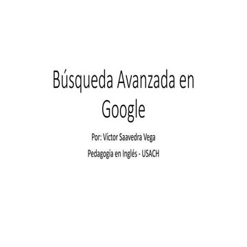 Búsquedas avanzadas