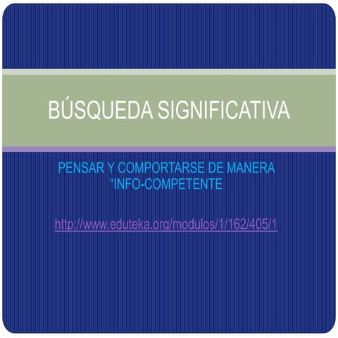 Busqueda significativa 