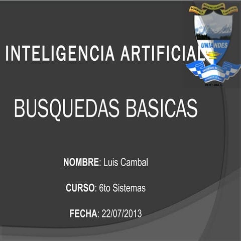 Busquedas inteligencia artificail