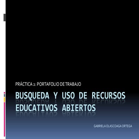 Busqueda y uso de recursos educativos abiertos
