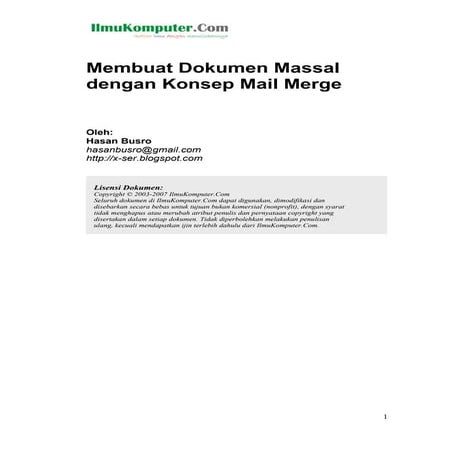 Busro mailmerge