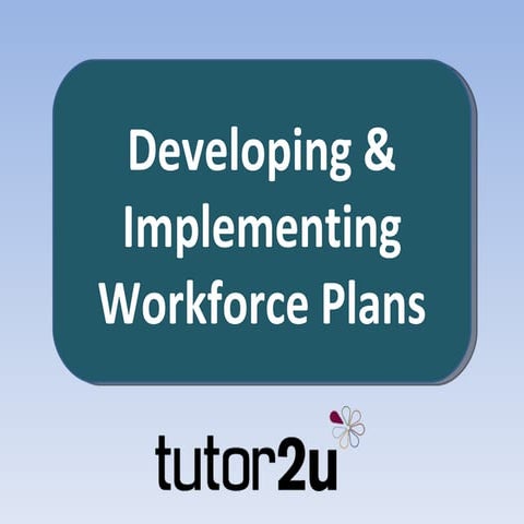 Introduction to Workforce Planning