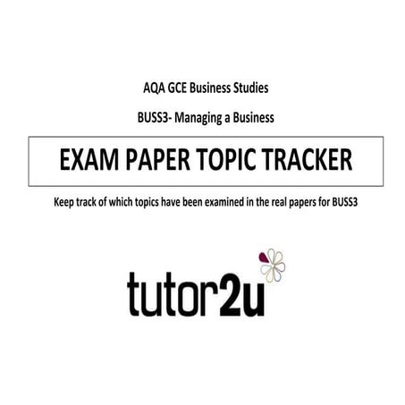 Buss3 topictracker