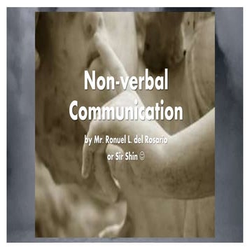 Non-Verbal Communication (w/ pictures)