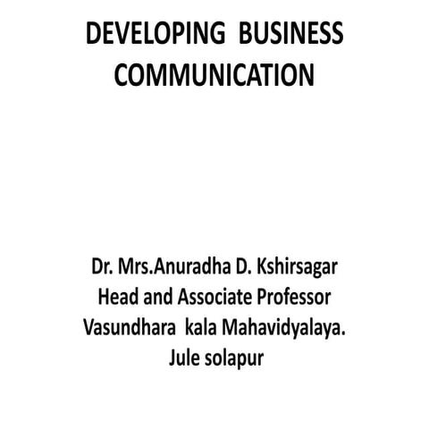 Bussiness communication