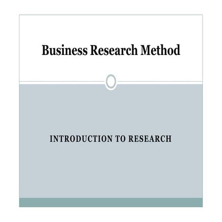 bussiness reSEARCH  - method unit -1.pdf