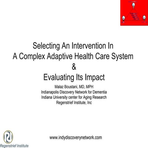 Mulaz Bustani Regenstrief Conference Slides