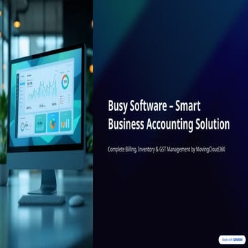 Busy accounting software ppt | PDF