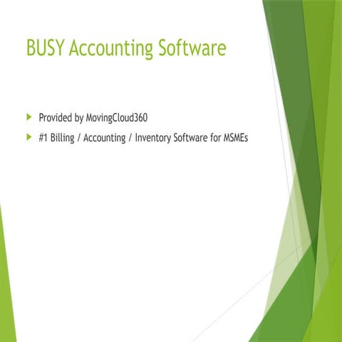 Moving Cloud 360:- Busy Software Provider In Delhi NCR